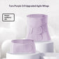 Hot-Selling Modal Mulberry Silk Belly Band Set with Gift Box Taro Purple - hot-selling [modal mulberry silk belly band