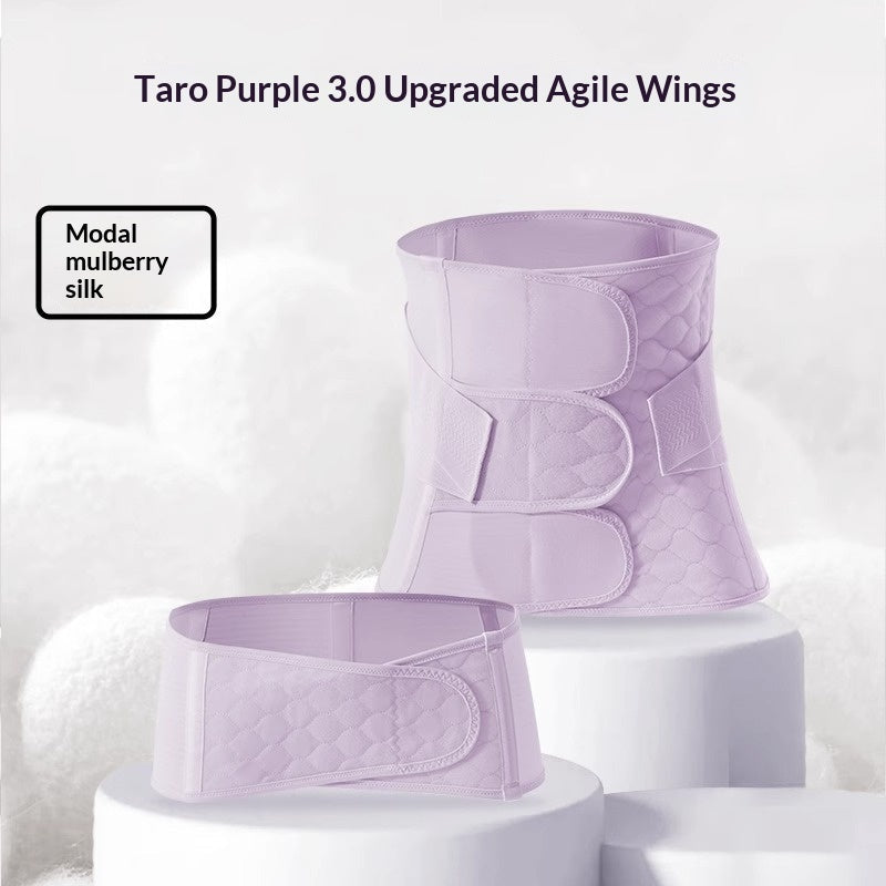 Hot-Selling Modal Mulberry Silk Belly Band Set with Gift Box Taro Purple - hot-selling [modal mulberry silk belly band