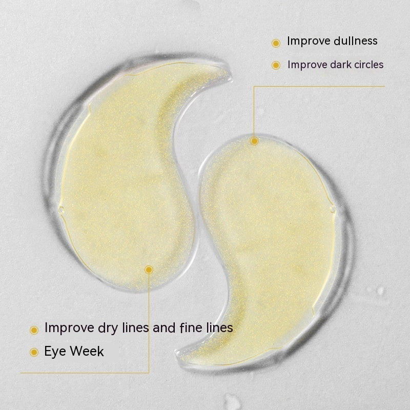 Houmai Lady 24k Golden Eye Mask Pack 30 Pairs for Anti-Aging and Brightening - Wake Up Fabulous with 24K houmai lady