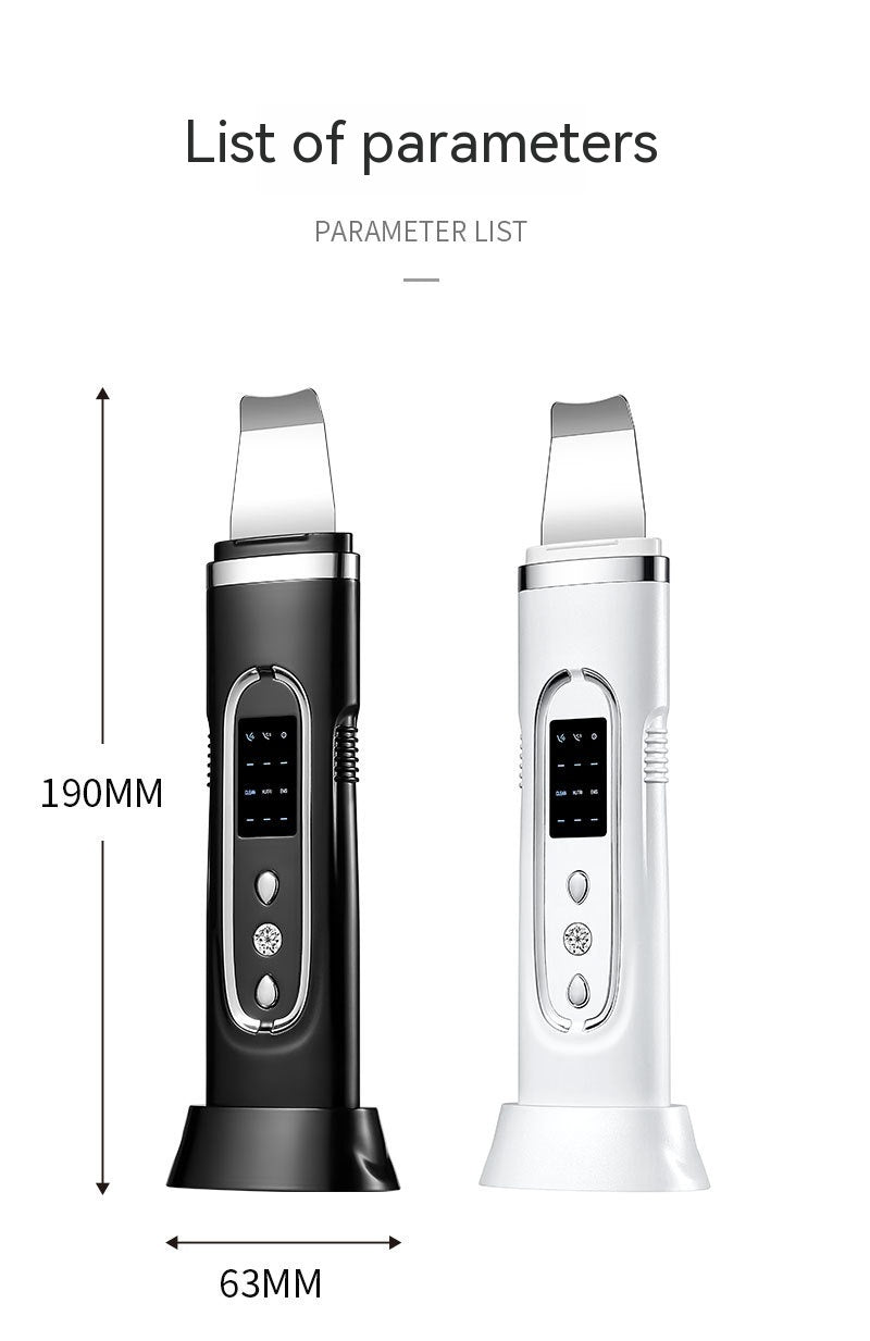 Household Beauty Ultrasonic Skin Cleaner for Blackhead Removal Black Tool - Say Goodbye to Blackheads with Magic