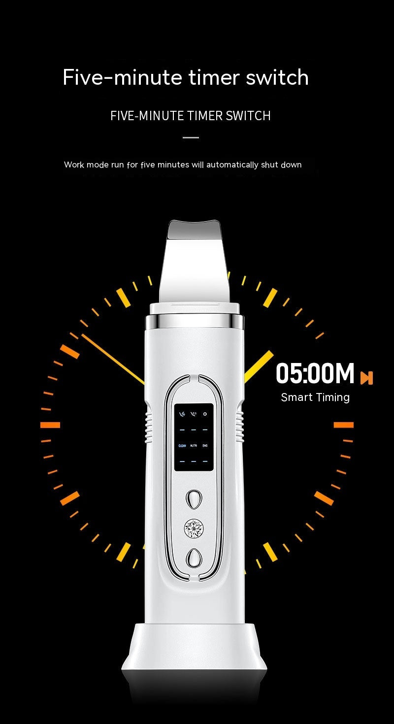 Household Beauty Ultrasonic Skin Cleaner for Blackhead Removal Black Tool - Say Goodbye to Blackheads with Magic