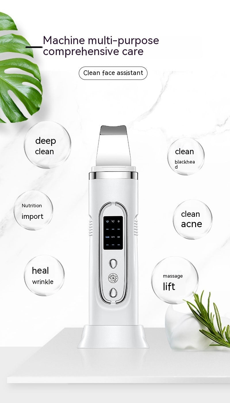 Household Beauty Ultrasonic Skin Cleaner for Blackhead Removal Black Tool - Say Goodbye to Blackheads with Magic