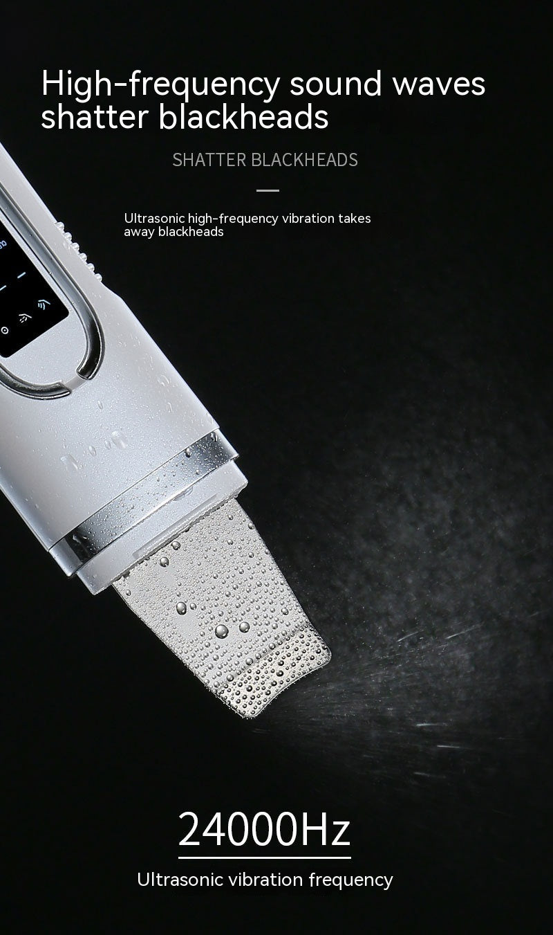 Household Beauty Ultrasonic Skin Cleaner for Blackhead Removal Black Tool - Say Goodbye to Blackheads with Magic