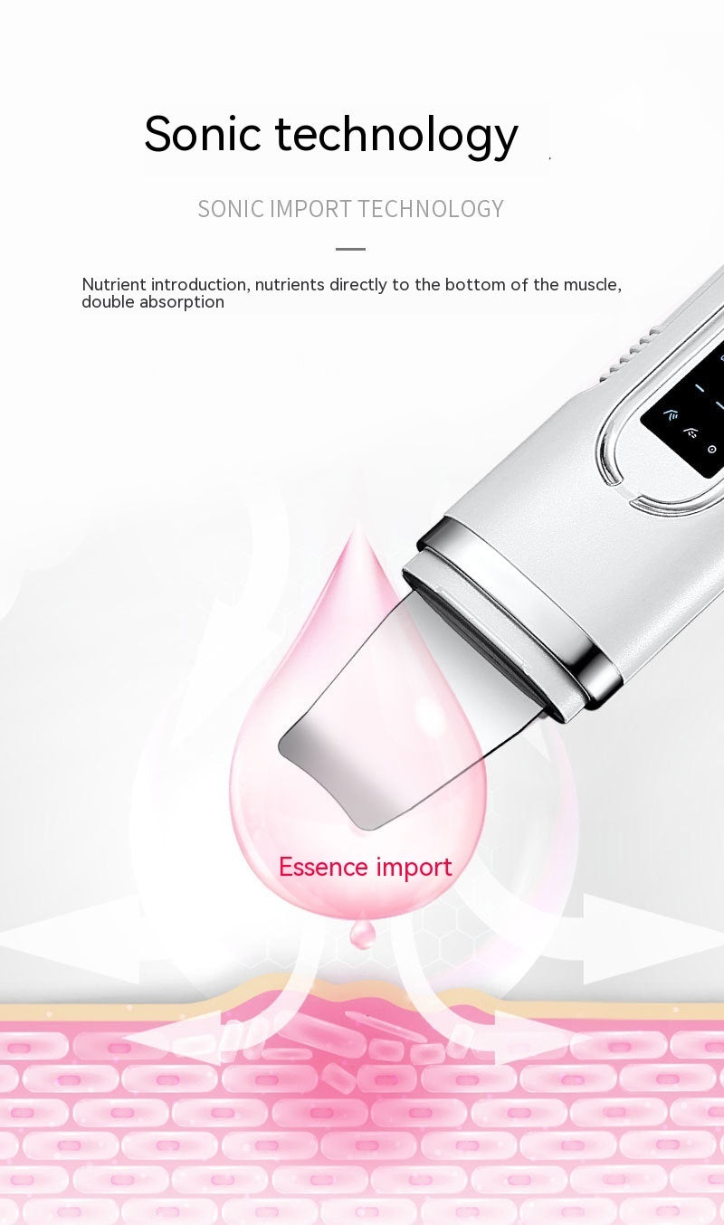 Household Beauty Ultrasonic Skin Cleaner for Blackhead Removal Black Tool - Say Goodbye to Blackheads with Magic