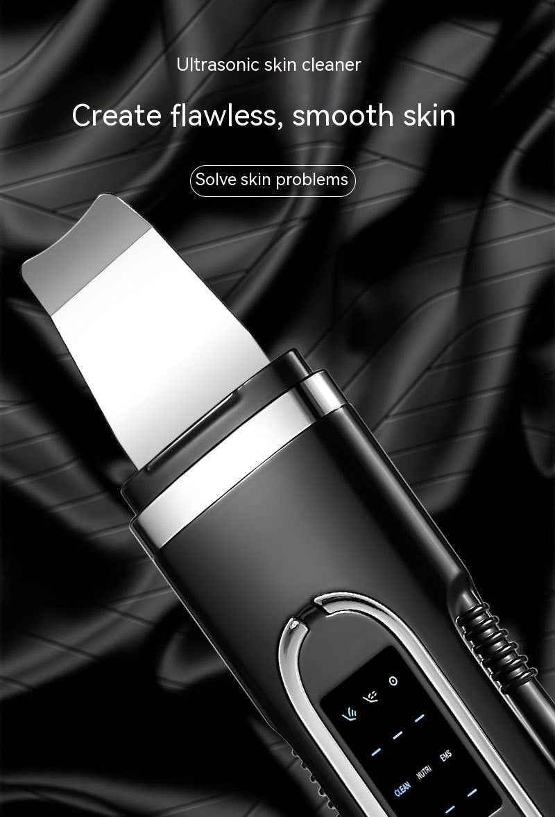 Household Beauty Ultrasonic Skin Cleaner for Blackhead Removal Black Tool - Say Goodbye to Blackheads with Magic