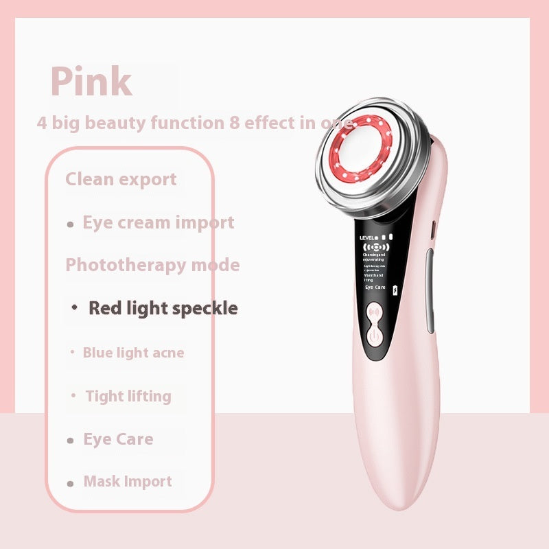Color Light Beauty Facial Massage Instrument with Multiple Modes and Rechargeable Battery - Glow Up the color light