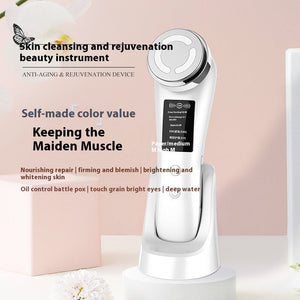 Color Light Beauty Facial Massage Instrument with Multiple Modes and Rechargeable Battery - Glow Up the color light