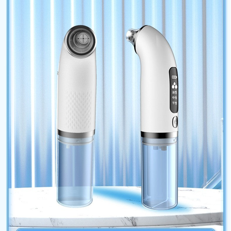 White Gear Pore Cleaning Beauty Apparatus with Electric Rotation and Suction - for Squeaky Clean Fun household pore