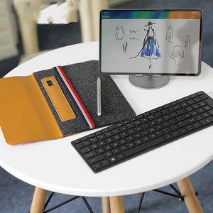 Huawei Tablet Case with Non-Woven Fabric and Internal Zipper Pocket - For Stylish Nerds And Messy Bags huawei tablet