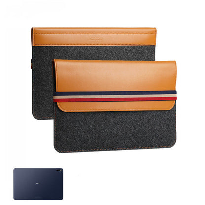 Huawei Tablet Case with Non-Woven Fabric and Internal Zipper Pocket - For Stylish Nerds And Messy Bags huawei tablet