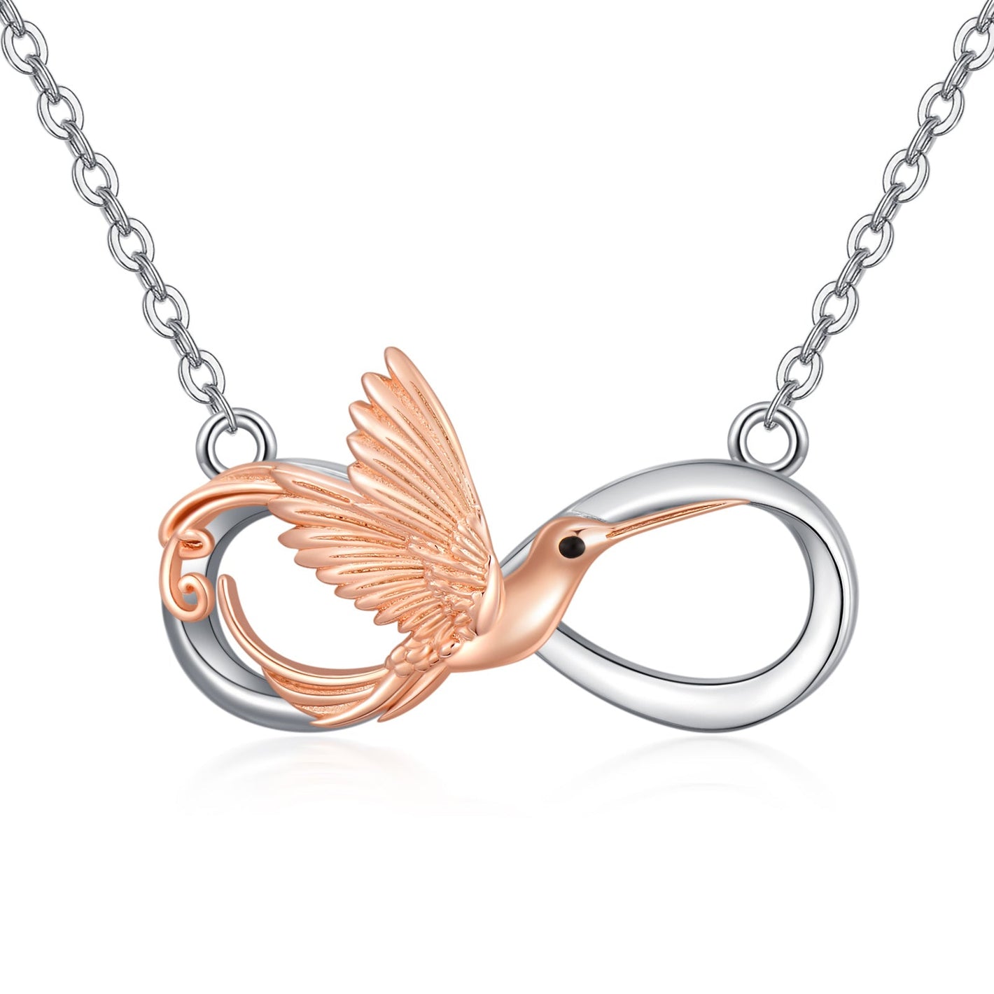 Hummingbird Necklace with Symbol of Love and Perseverance for the United States - Infinite Joy Fun united states chf