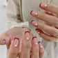 HY245 Short Wearable Nail Enhancement Patch with Checkerboard Design - Teleplus nail enhancement patch wearing wind