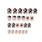 HY245 Short Wearable Nail Enhancement Patch with Checkerboard Design - Teleplus nail enhancement patch wearing wind