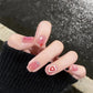 HY245 Short Wearable Nail Enhancement Patch with Checkerboard Design - Teleplus nail enhancement patch wearing wind