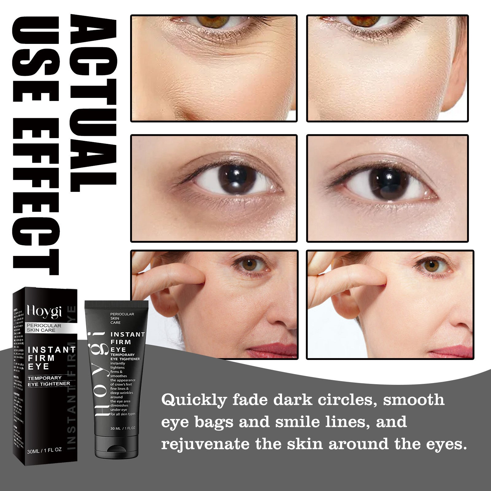 Hyaluronic Acid Collagen Eye Cream Anti Aging Dark Circle Treatment 30ml - Teleplus