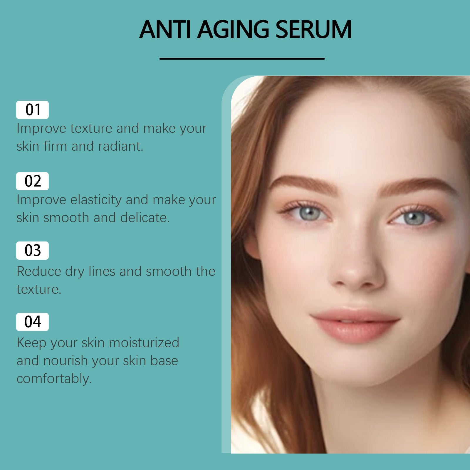 Hyaluronic Acid Collagen Peptide Face Serum for Anti Aging and Deep Hydration - Teleplus hyaluronic acid