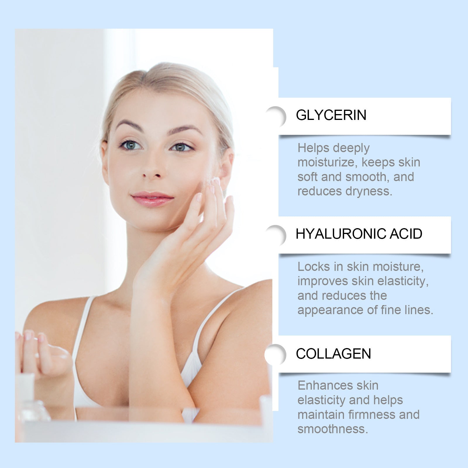 Hyaluronic Acid Replenishment Skin Care Moisturizing Nursing Solution 30ml - Moisturizer hyaluronic acid replenishment