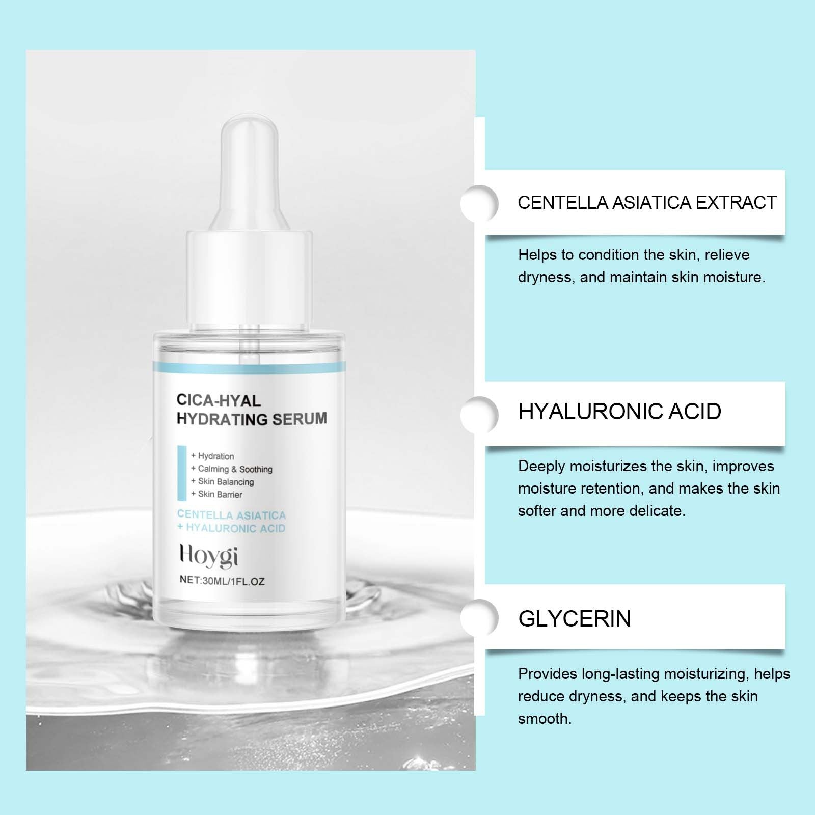 Hyaluronic Acid Skin Moisturizing Lotion with Centella Extract and Glycerin - Teleplus hyaluronic acid skin