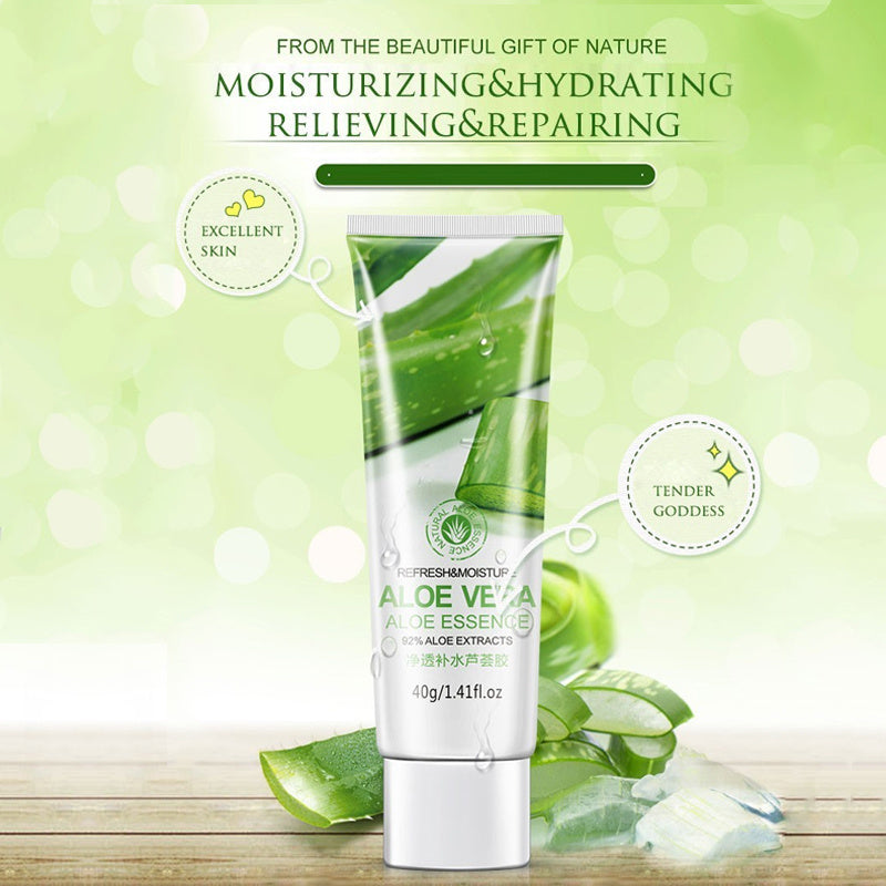 Hydrating Aloe Vera Gel Oil Control Moisturizing to Blackhead Shrinking Pore After Sun Soothing Skin Care - Aloe Vera