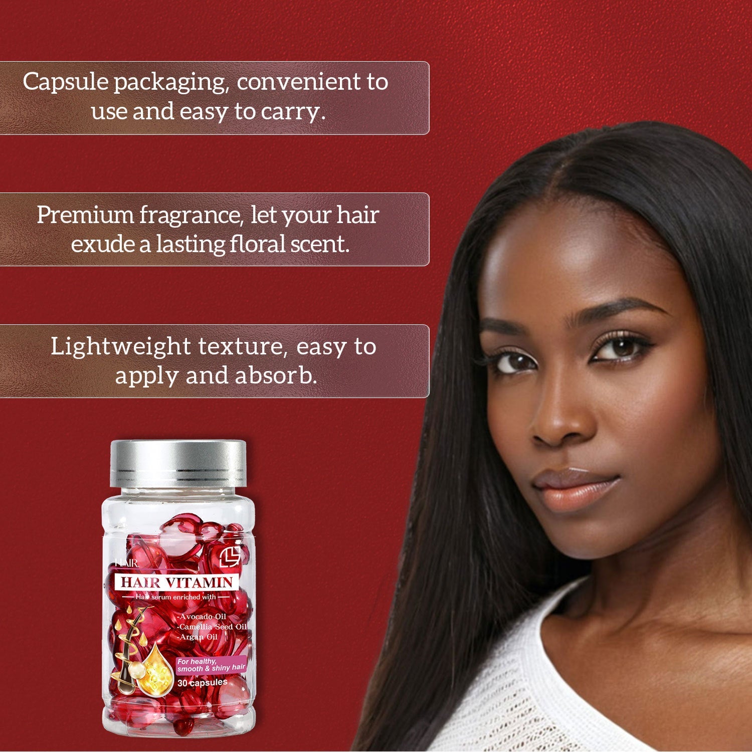 Hydrating Batana Oil Hair Care Capsules for Moisturizing and Nourishment - Teleplus batana oil hair hydrating care