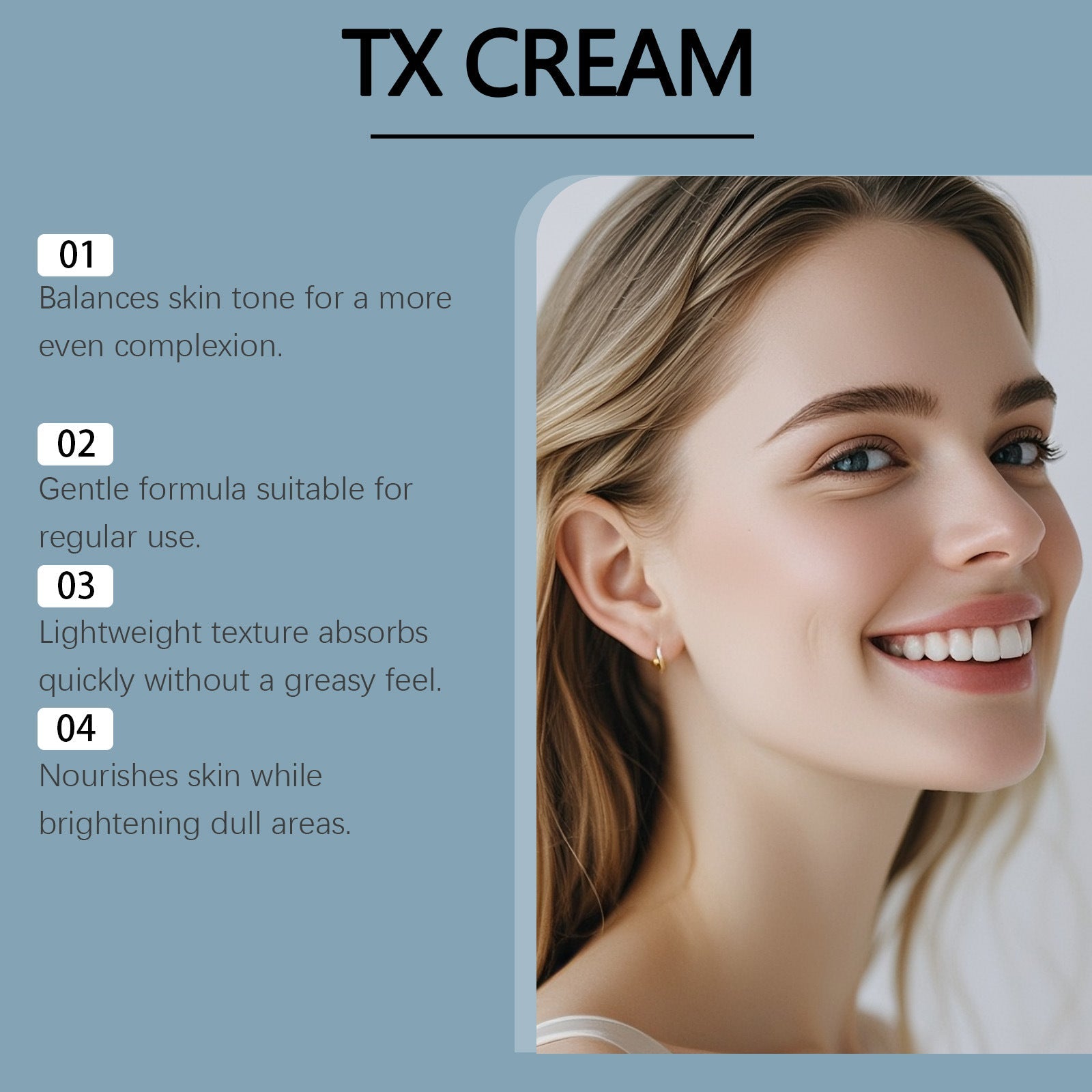 Hydrating Brightening Face Cream with Niacinamide and Allantoin