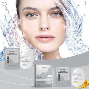 Hydrating Collagen Mask with Glycerol Hyaluronic Acid and Vitamin E - collagen mask hydrating skin rejuvenating firming
