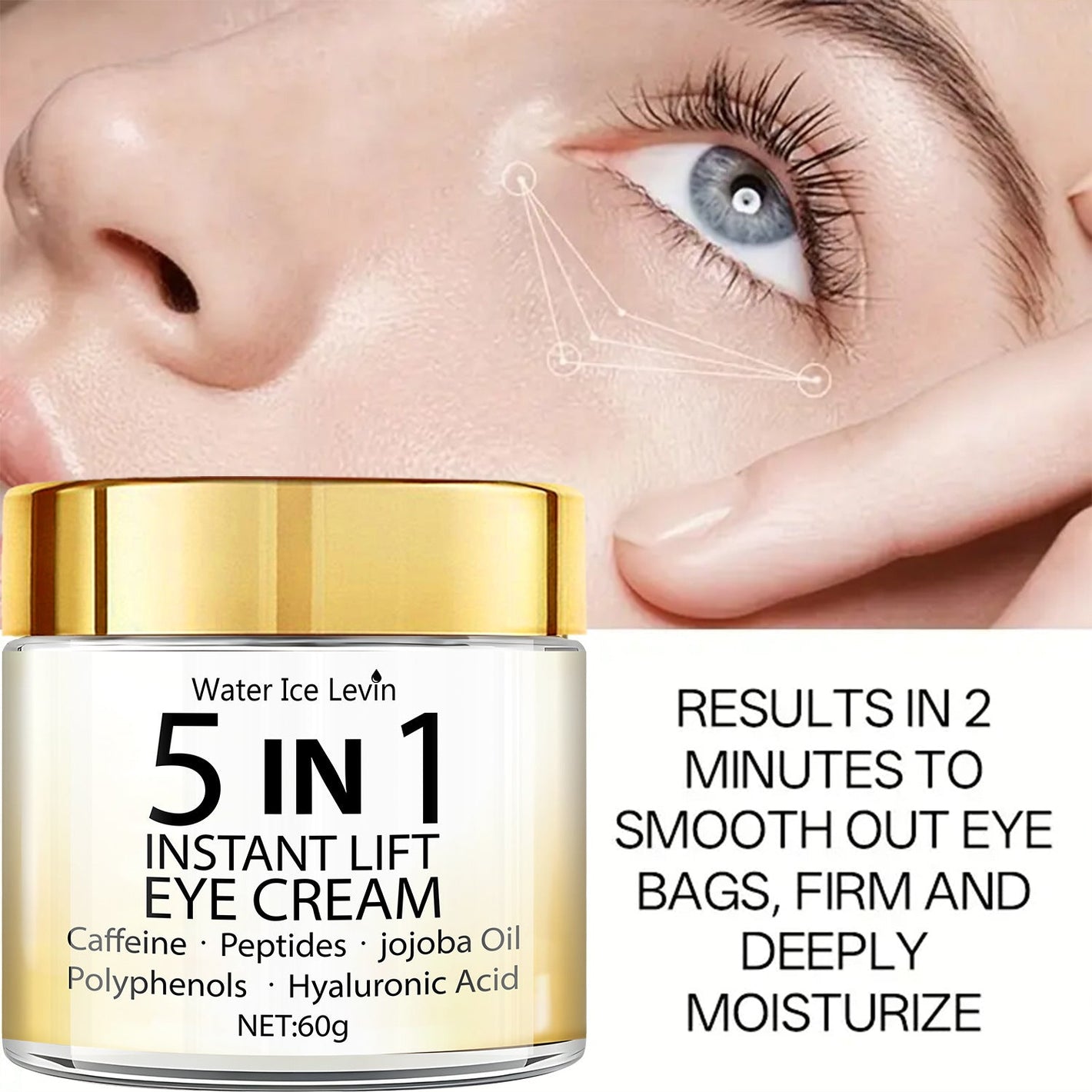 Hydrating Eye Cream for Dark Circles Puffiness and Fine Lines 60g