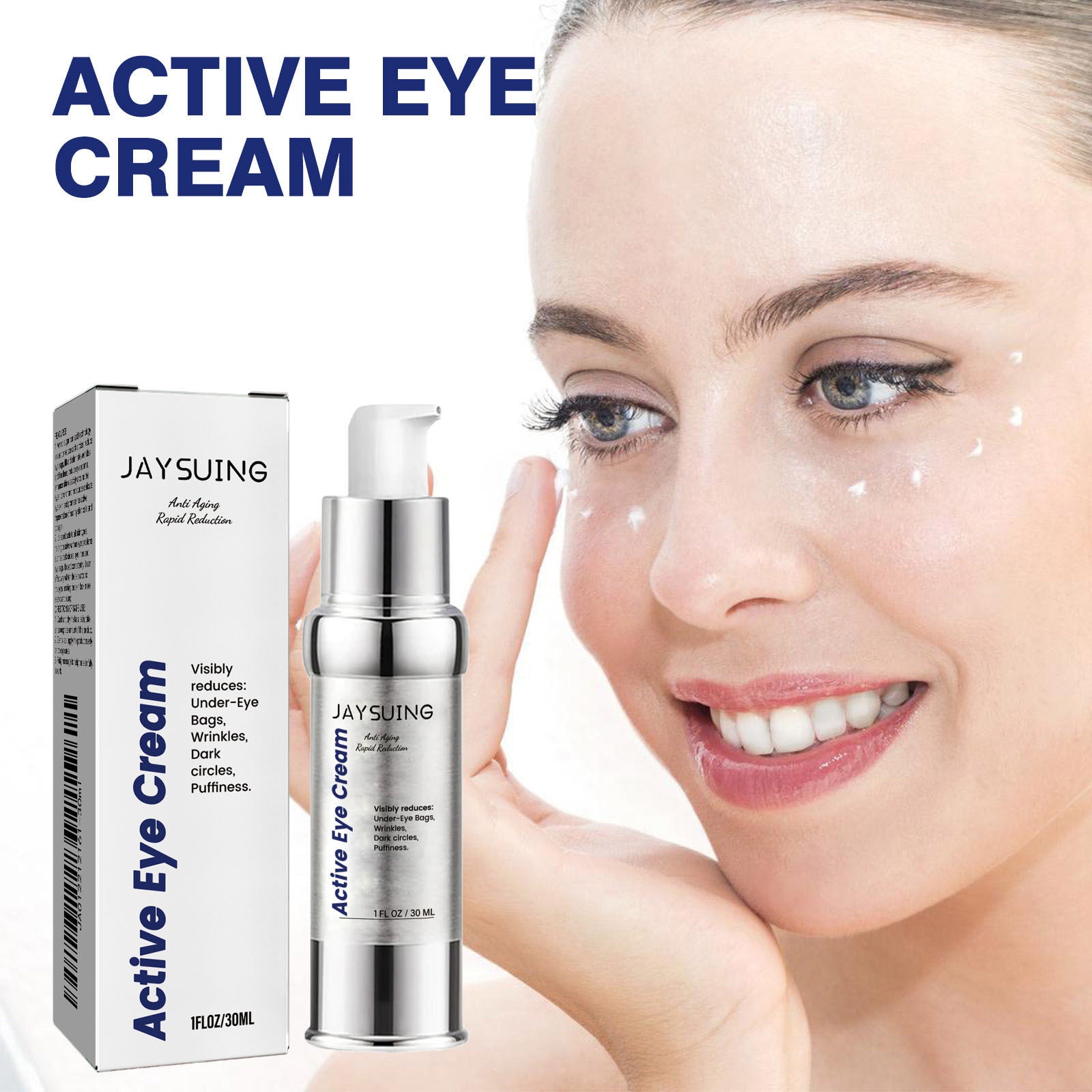 Hydrating Eye Cream with Carbomer Acetyl Hexapeptide-8 and Fruit Coffee Seed Extract - Teleplus Hexapeptide eye cream