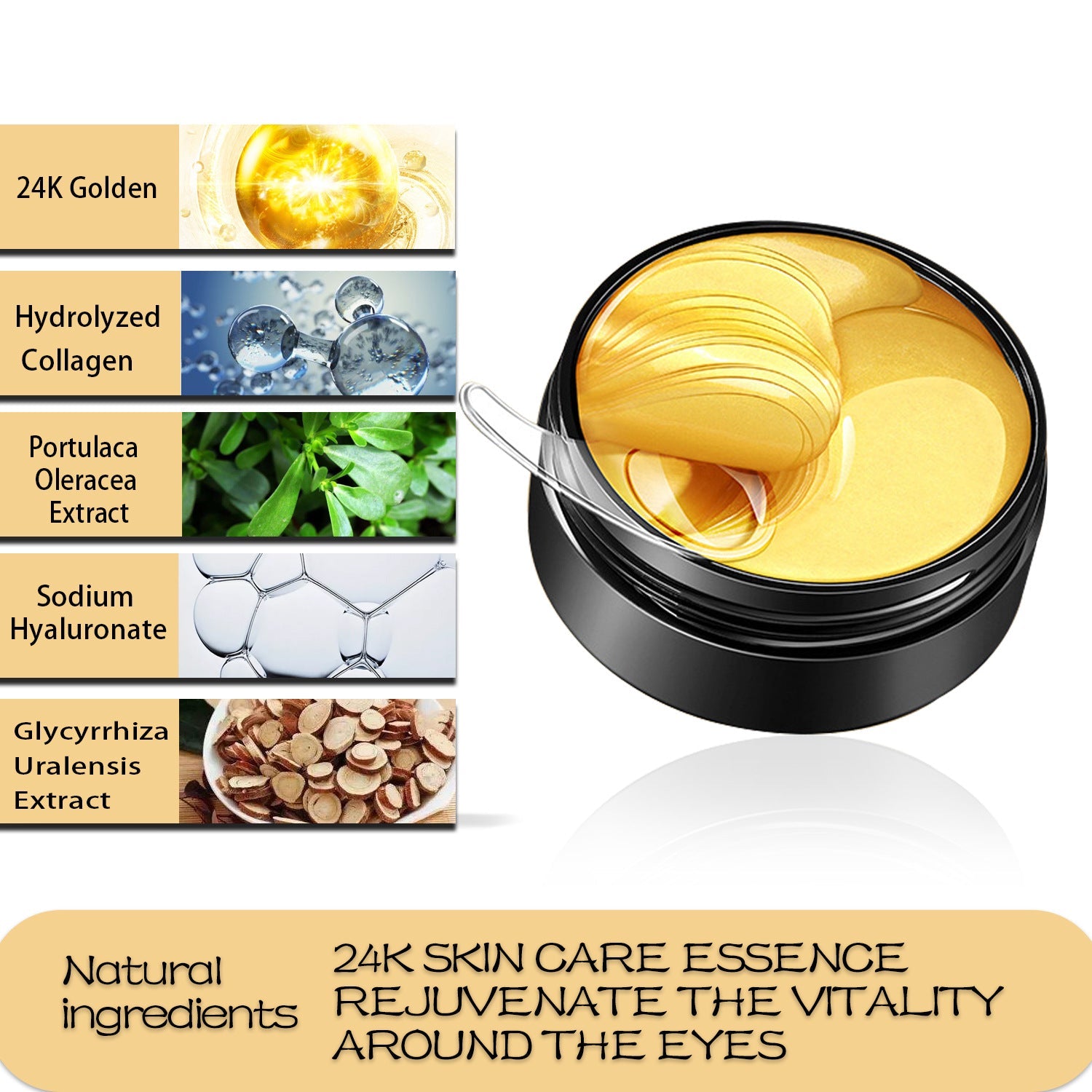 Hydrating Eye Mask for Dark Circles Puffiness and Fine Lines 180g Box - Teleplus eye mask