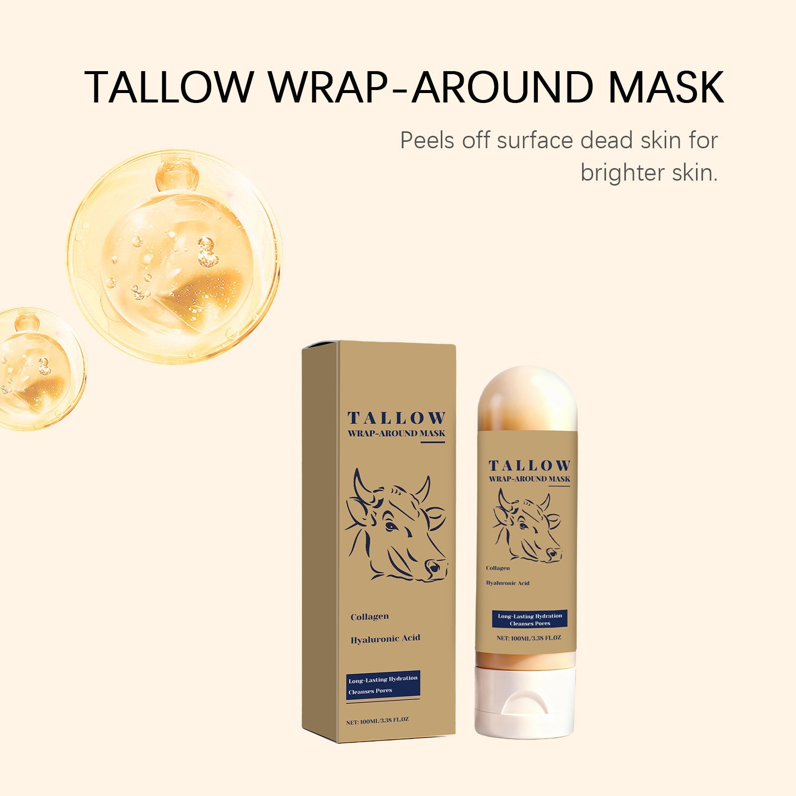 Hydrating Facial Mask 100ml Deep Cleansing Peel Off Skin Care for Export