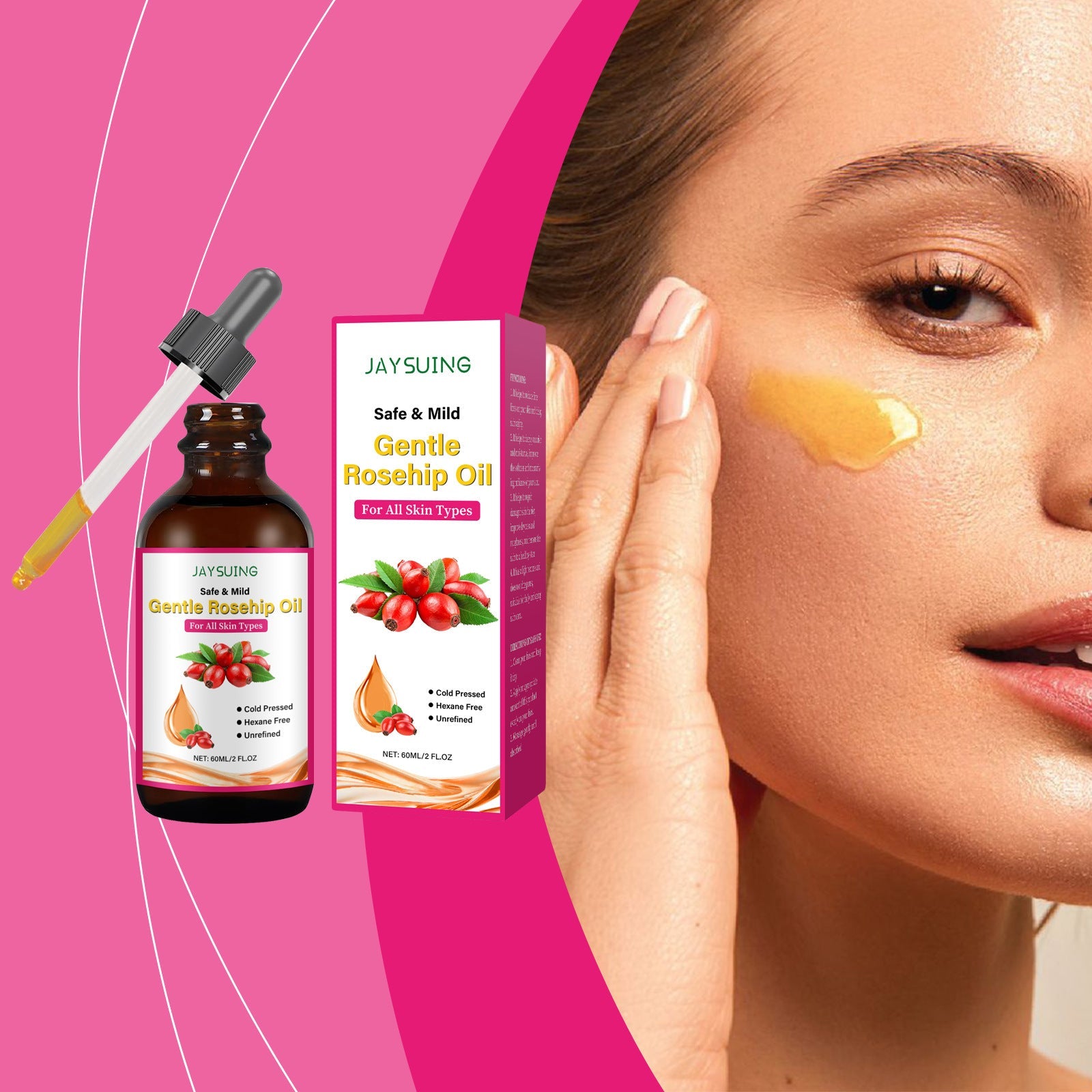 Hydrating Facial Oil with Glycerol Rose Hip Vitamin E and Castor - hydrating facial oil rose hip castor