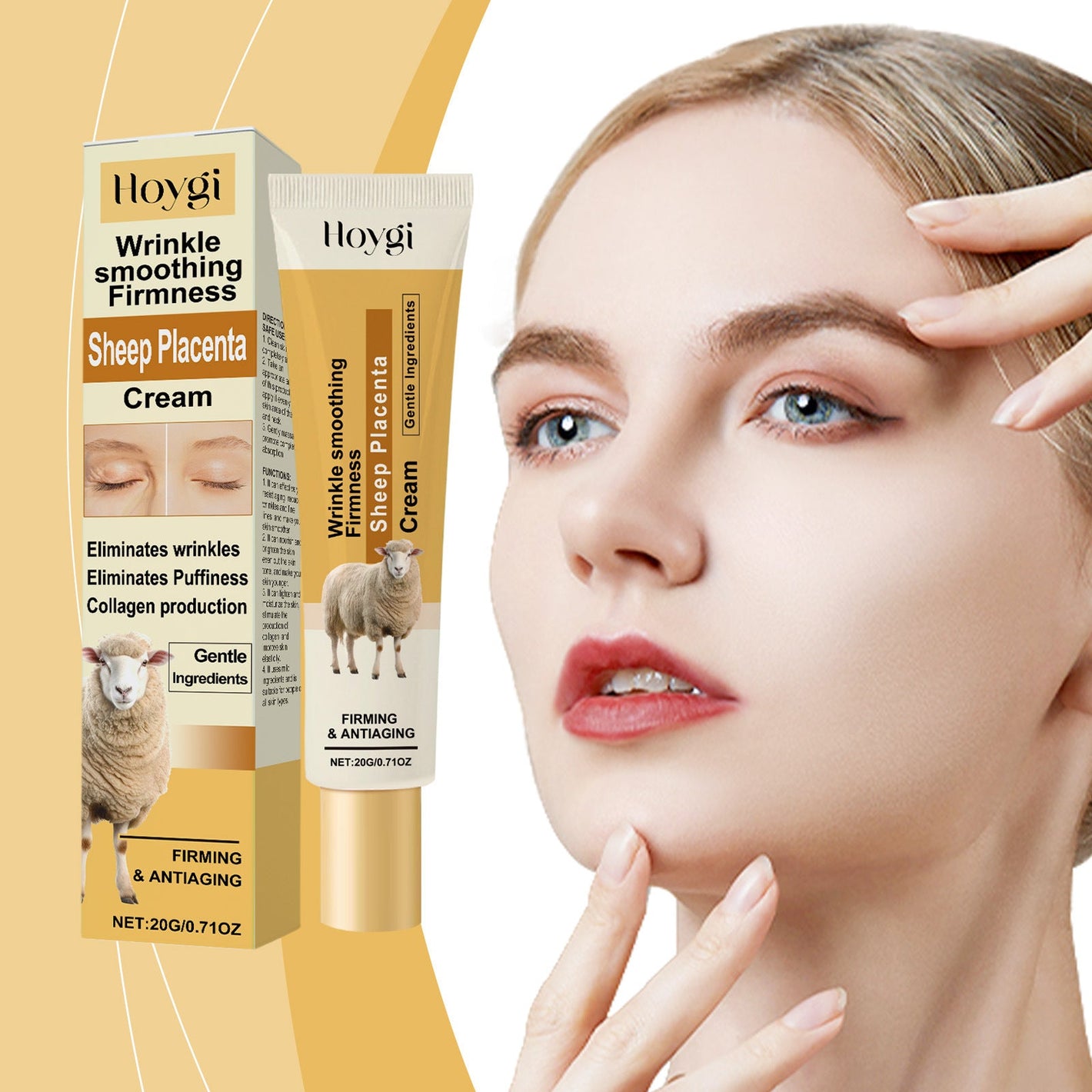 Hydrolyzed Goat Plate Extract Skin Cream Mild for Moisturizing and Revitalizing - hydrolyzed goat plate extract skin