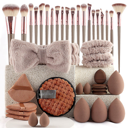 Hydrophilic Non-Latex Beauty Tool Set for Makeup and Skincare 40pcs - Teleplus hydrophilic non-latex beauty tool set