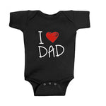 I Love Dad English Letter Jumpsuit Baby Romper - Cute Baby Romper for Dad’s Little Sidekick