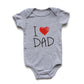 I Love Dad English Letter Jumpsuit Baby Romper - Cute Baby Romper for Dad’s Little Sidekick