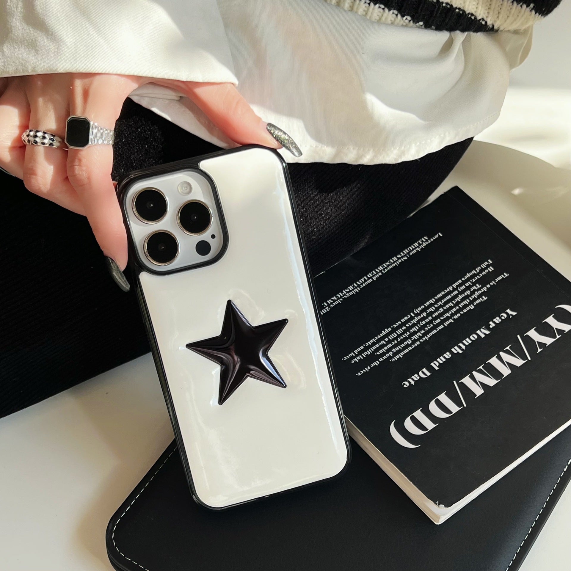 Imitation Leather Three-Dimensional Fashion Brand Phone Case for Apple - Teleplus imitation leather fashion brand phone