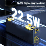 Industrial Style Large Capacity Power Bank with Transparent Mech Design - Teleplus Mechanism transparent mech power