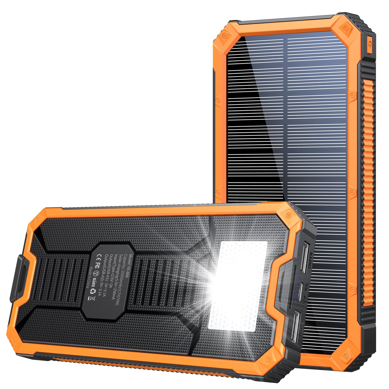 Industrial Style Solar Charging Unit with 5V/9V/12V Power Bank - industrial style solar charging 12v power bank unit