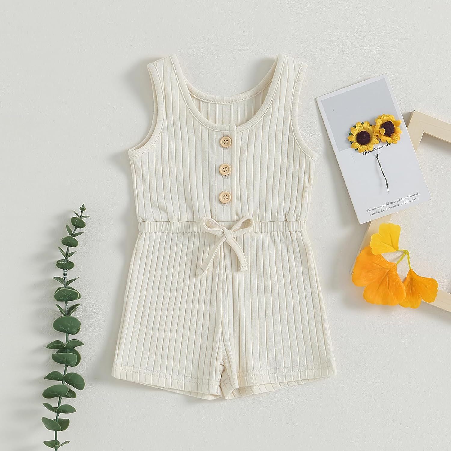 Infant Baby Boy Girl Ribbed Sunken Stripe Jumpsuit Bodysuit - Ribbed Jumpsuit for Tiny Trendsetters in Training