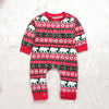 Infant Baby Boys Girls Christmas Santa XMAS Letter Plaid Romper Jumpsuit Outfits baby clothes winter clothe - 2