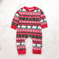 Infant Baby Boys Girls Christmas Santa XMAS Letter Plaid Romper Jumpsuit Outfits baby clothes winter clothe - Santa’s