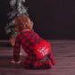 Infant Baby Boys Girls Christmas Santa XMAS Letter Plaid Romper Jumpsuit Outfits baby clothes winter clothe - Santa’s