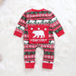 Infant Baby Boys Girls Christmas Santa XMAS Letter Plaid Romper Jumpsuit Outfits baby clothes winter clothe - Santa’s