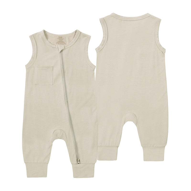 Infant Baby Vest Going Out Rompers - Tiny Adventurer Vests for Stylish Baby Escapades