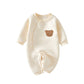 Infant Boneless Jumpsuit Thickened Long Sleeve - Infant Boneless Long Sleeve Jumpsuit in Milky White