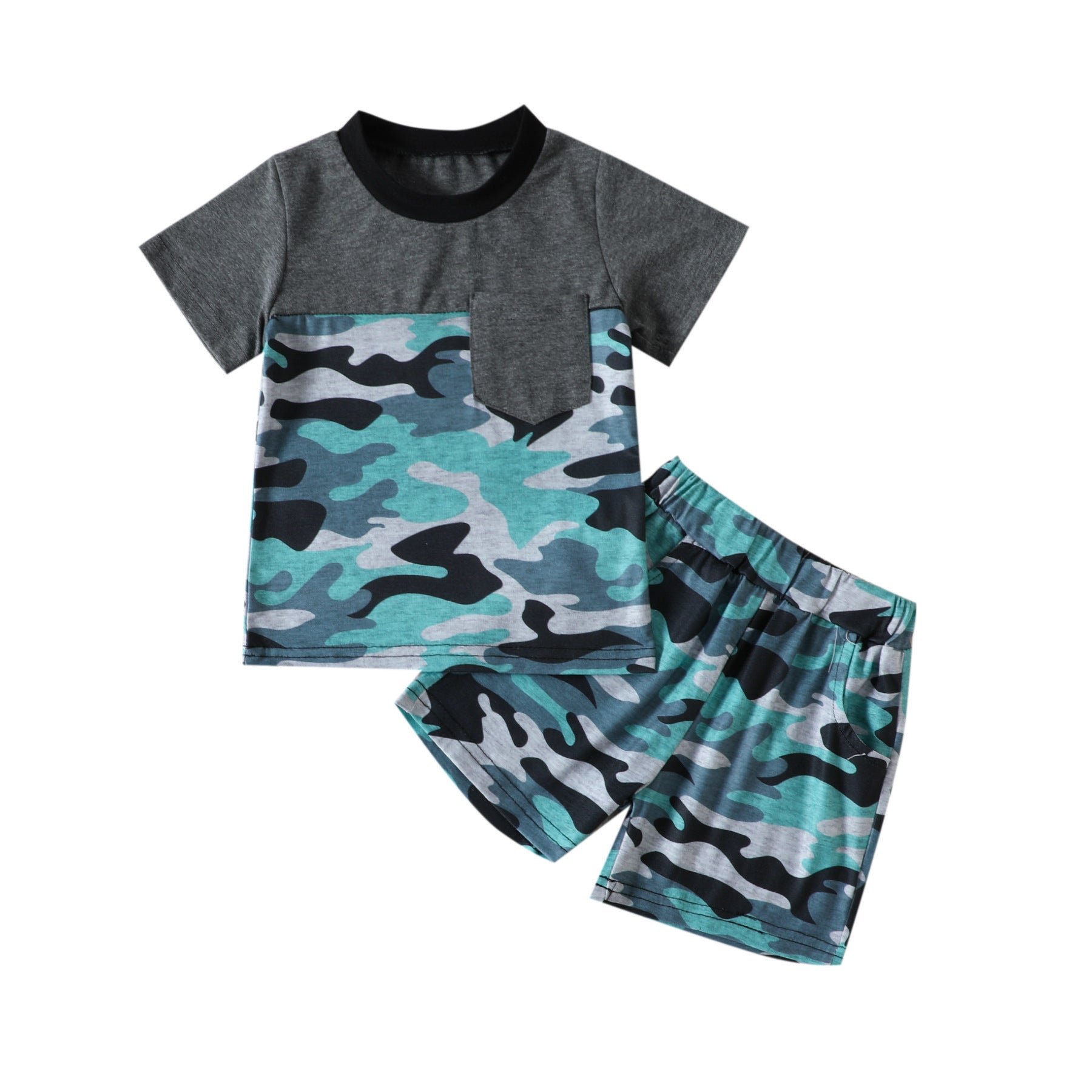 Infant Children Handsome Camouflage Pocket Suit - Camo Cutie Suit for Tiny Fashion Ninjas