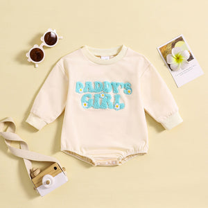 Infant Letter Print Jumpsuit Long Sleeve - Long Sleeve Jumpsuit for Tiny Trendsetters