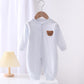 Infant Spring And Autumn Long Sleeve Jumpsuit - Long Sleeve Fun in Striped Bear Jumpsuits Galore