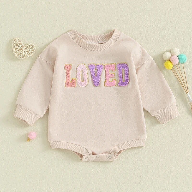 Infant Toddler Long Sleeve Alphabet Embroidery Romper - Giggles in Cotton: Alphabet Romper for Tots