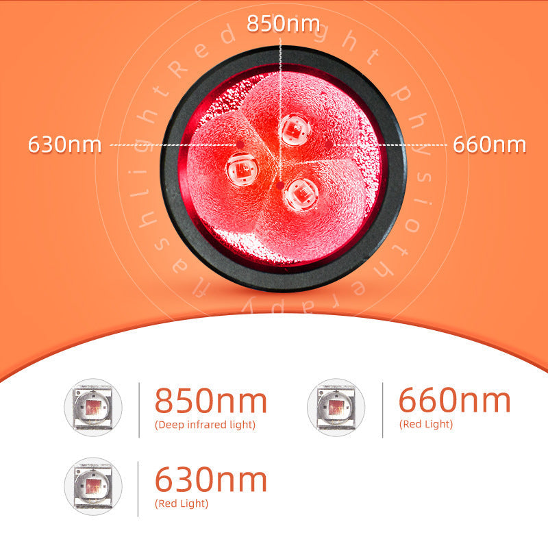 Infrared Flashlight with 3-Core Red Light for Physiotherapy Therapy - red light physiotherapy lamp infrared flashlight